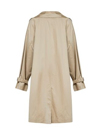 Toteme Oversized Cotton Trench Coat - Beige