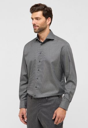 Eterna Langarmhemd ETERNA COMFORT FIT, Herren, Gr. 49, Normalgr&ouml;ssen, grau (anthrazit), Twill, 100% Baumwolle, normal, Manschette, Hemden Langarmhemd, EASY I