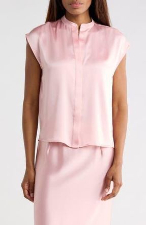 Vince Satin Shell Tank in Rosa at Nordstrom Rack, Size X-Large