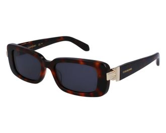 Ferragamo Dark Grey Rectangular Ladies Sunglasses SF1105S 240 52