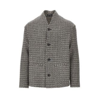 Emporio Armani Multicoloured wool jacket Man 50