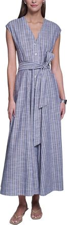 Halston Heritage SLEEVELESS MIDI DRESS