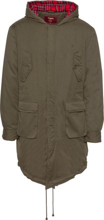 Merc of London Mens Tobias Parka Long Sleeve Coat, Green (Combat Green), Medium