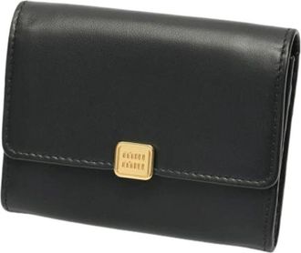 Miu Miu Pre-owned Portemonnee / Munthouder - Dames - Vintage Accessoires - Zwart - ONE Size - Leer - Vintage