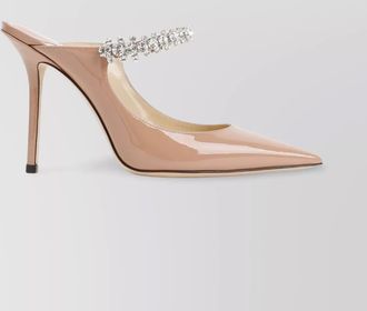 Jimmy Choo London crystal strap covered heels sandals