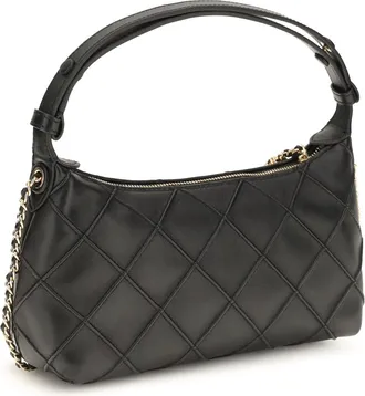Tory Burch Womens Clutch Fleming Black Nappa Leather Calf (bos Taurus) Handbags Hand Bags