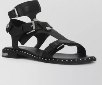 Ash flat sandals ankle strap rubber sole