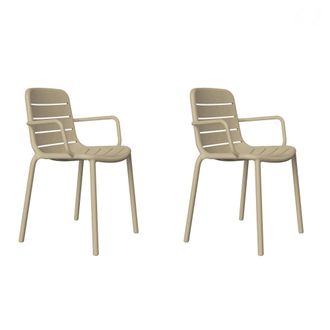 Resol Set 2 Sillas Con Brazos Interior, Exterior Arena Gina Resol