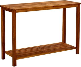 vidaXL Mesa Consola De Jard&iacute;n Madera Maciza De Acacia 110x40x75 Cm Vidaxl