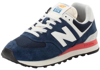 New Balance Sneaker NEW BALANCE 574, Damen, Gr. 37,5, blau (navy 2), Leder, Synthetik, Schuhe Sneaker