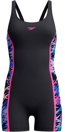 Speedo Hyperboom Splice Muscleback Legsuit Badeanzug f&uuml;r Damen | schwarz
