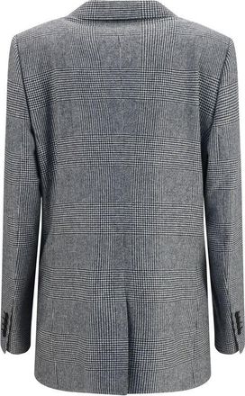 Dolce & Gabbana Womens Gray Wool Oves Aries Blazer Clothing
