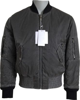 Maison Margiela Bomberjack - Heren - Bomber jackets - Grijs - S - Katoen - Jassen