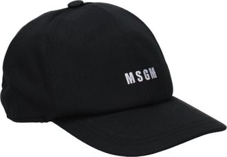 Msgm Bericht mannens Hoeden Katoen Zwart