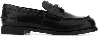 Miu Miu Black Leather Loafers