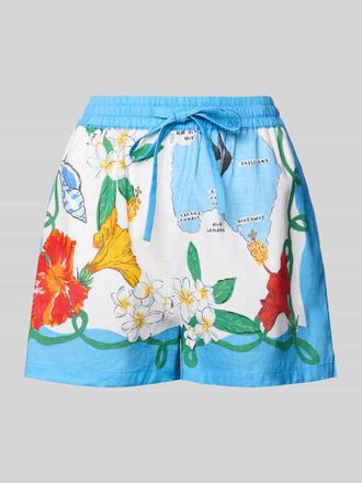 Seafolly Shorts aus Leinen-Mix in Blau, Gr&ouml;&szlig;e XS