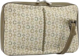 Celine Pre-owned Vintage Canvas Clutch - Dames - Vintage Clutch - Groen - ONE Size - Vintage