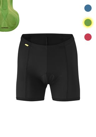 Gonso Fahrradhose GONSO Sitivo U W, Damen, Gr. 34, Normalgr&ouml;ssen, schwarz (gr&uuml;n), 92% Polyamid, 8% Elasthan, Hosen Fahrradhose, Damen Fahrradunterhose, Radh