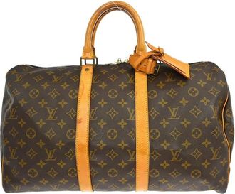 Louis Vuitton Pre-owned Weekend Bags, female, Brown, Size: ONE SIZE Pre-owned Keepall Travel Bag