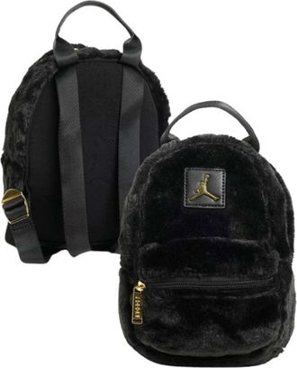 Nike Jordan Jordan 2A9006-023 JAG FAUX FUR MINI Backpack, Black, One Size