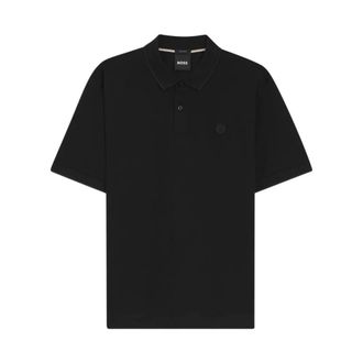HUGO BOSS Hugo, Polo Shirts, male, Black, Size: 2XL Polo MC Parris