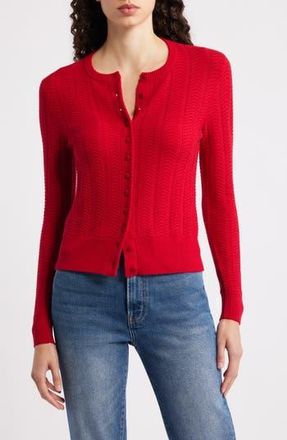 Rag & Bone Francesca Wool Blend Cardigan in Red at Nordstrom Rack, Size Xx-Small