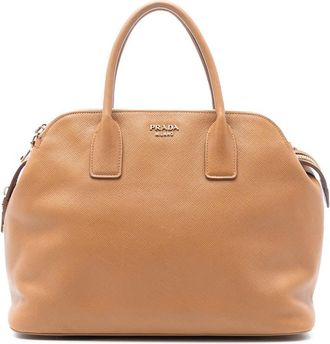 Prada Pre-owned Prada Saffiano Cuir Triple Zip Dome Top Handle Bag Ladies HNV5CHPGOKZ5JR1O