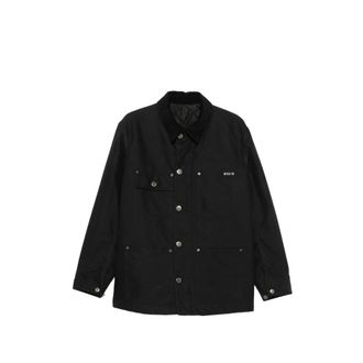 Prada Corduroy-collar Logo-patch Jacket