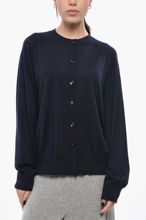 Bottega Veneta Cardigan Girocollo in Puro Cashmere Bottega Veneta
