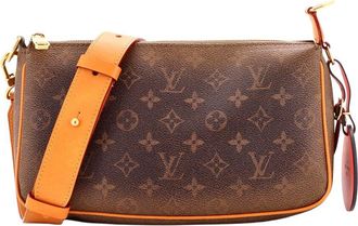 Louis Vuitton Brown Monogram Dust Leather Pochette Accessoires Nm Xl