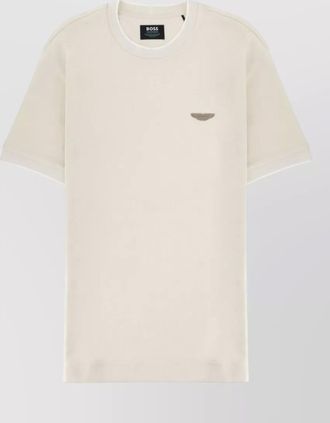HUGO BOSS crew neck short sleeve cotton logo t shirt