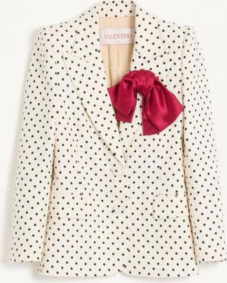 Valentino Giacca In Supergran Stampa Plusdepois Donna BETULLA/NERO 36