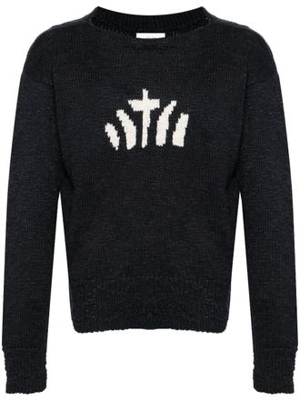 Visvim Maglione con lavorazione a intarsi - Blu