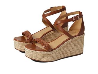 Michael Kors Serena Wedge Espadrille Womens Shoes Luggage : 6.5 M, Leather