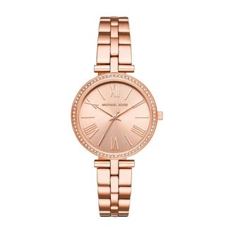 Michael Kors Layton Ros&eacute;goud Quartz Dameshorloge - Dames - Horloges - Roze - ONE Size - Accessoires