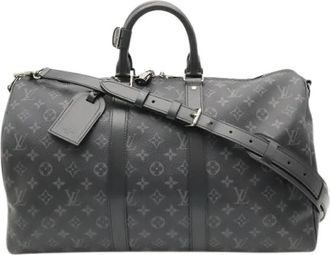 Louis Vuitton Pre-owned Boston Reistas - Heren - Vintage Weekendtas - Zwart - ONE Size - Leer - Vintage