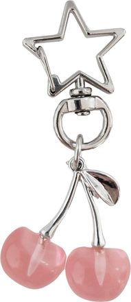 Generic Cute Purse Keychain,Pink Cherry Keychain Cute Bag Charm Women Leather Keyring Car Keys