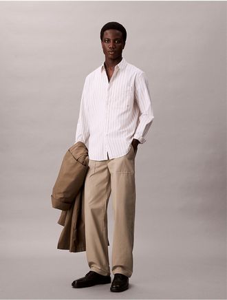 Calvin Klein Jeans Calvin Klein Mens Ripstop Relaxed Pants - Brown - 29W x 30L