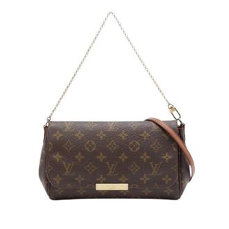 Louis Vuitton Pre-owned Favorite MM - Dames - Pre-owned - Bruin - Maat: ONE Size Leer