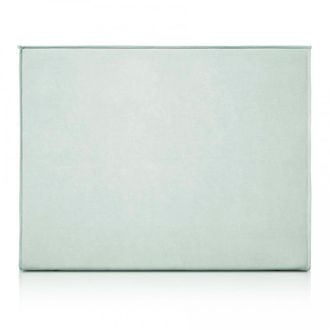 Colch&oacute;n Morfeo Cabecero de madera tapizado aguamarina 190x125 cm. Para cama de 180 cm