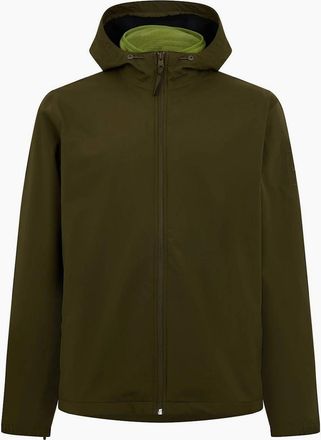 Timberland Mens Solid Patterned Three in One Rain Jacket - Green - Size: Regular/36