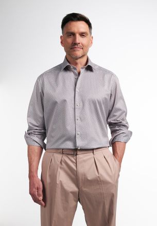 Eterna Langarmhemd ETERNA COMFORT FIT, Herren, Gr. 42, N-Gr, navy, Twill, 100% Baumwolle, normal, Manschette, Hemden Langarmhemd, EASY IRON (b&uuml;gelleicht)