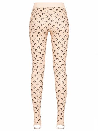 Marine Serre Slim-Fit Polyamide Leggings - Beige