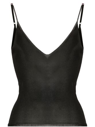 Jacquemus Canotta La Maille con scollo a V - Nero