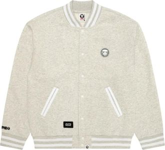 Aape By A Bathing Ape Bomber con applicazione logo - Grigio