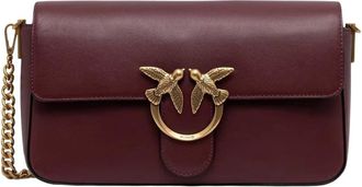 Pinko Love One Classic Slouchy Crossbody - - Bags - Donna - Marrone - ONE SIZE