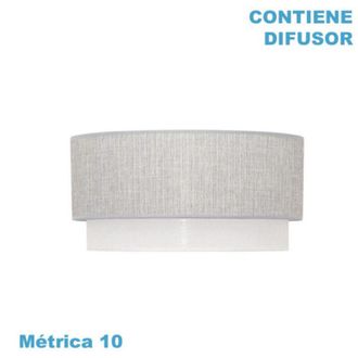 Fabrilamp Pantalla Colgante Kenya M10 Gris/blanco 50dx48dx23h Difusor Incluido