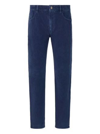 Boggi Milano stretch corduroy trousers - men - Cotton/Elastane - 50 - Blue