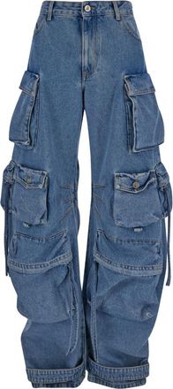 The Attico Blue Fern Blue Cargo Jeans