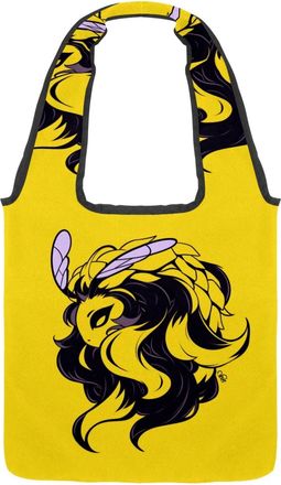 Generic 878000_4 Reversible Canvas Shoulder Tote - Double-Sided Print, 12oz Cotton, 27cm Drop, Fold-Flat Bag for Travel, Shopping, Street Outings